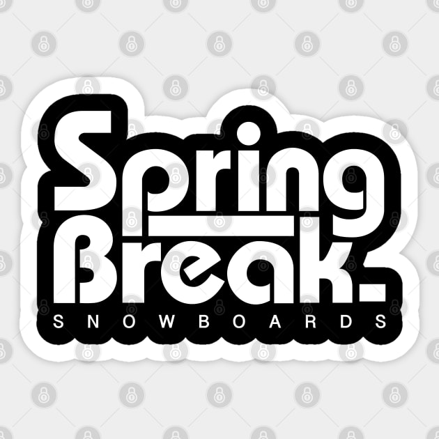 Capita Spring Break Springbreak Snowboard 04 White | Burton Nitro Sticker by susugroo